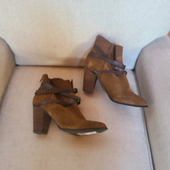 Carlos by Carlos Santana Miles Ankle Boot Booties Bourbon Brown 9.5 Boho Rock - Picture 3 of 8